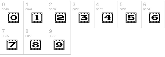 Bijou JL numbers 0-9 preview