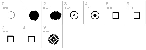 Bilder numbers 0-9 preview