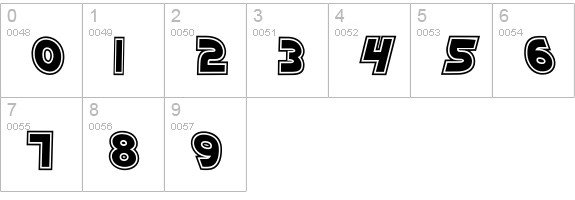 Bimasakti numbers 0-9 preview