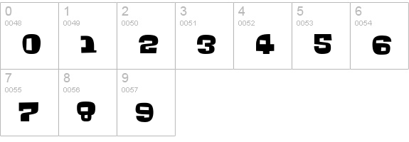 Bingo numbers 0-9 preview