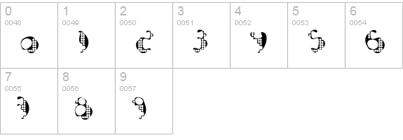 Bionic-Dynamic numbers 0-9 preview