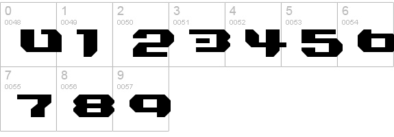 Bionic Kid Simple numbers 0-9 preview