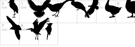 Birds of a Feather numbers 0-9 preview