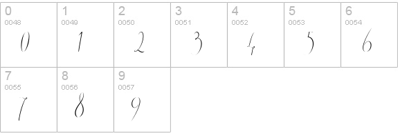 Black Olives numbers 0-9 preview