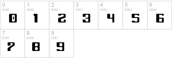 Black Wolf numbers 0-9 preview
