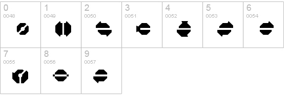 BlackFlag numbers 0-9 preview
