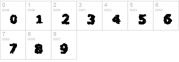 Blackfly Mambo numbers 0-9 preview