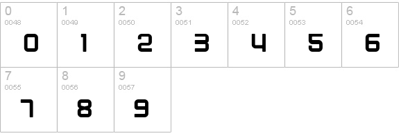 Blackjack numbers 0-9 preview