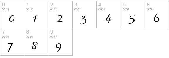 BlackJackRegular numbers 0-9 preview