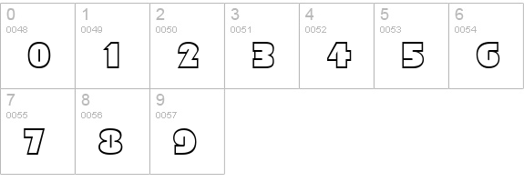 Bleucher numbers 0-9 preview
