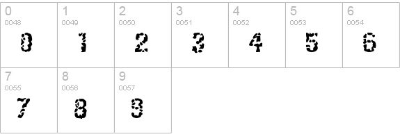 BlindFaith numbers 0-9 preview