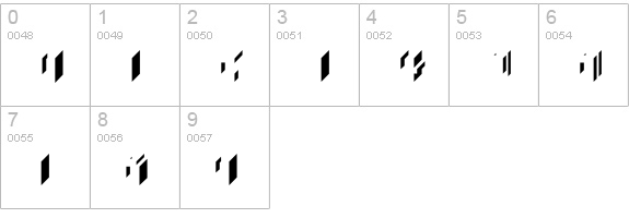 BlockedSide numbers 0-9 preview