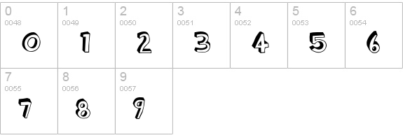 BlockheadDarkSide numbers 0-9 preview