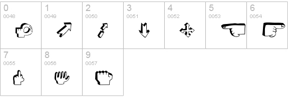 BlockheadIllustDarkSide numbers 0-9 preview