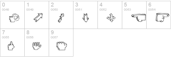 BlockheadIllustPlain numbers 0-9 preview