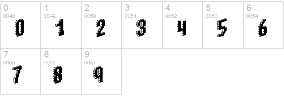 Blox (BRK) numbers 0-9 preview