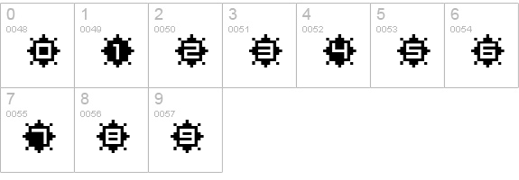 BM ruby A12 numbers 0-9 preview
