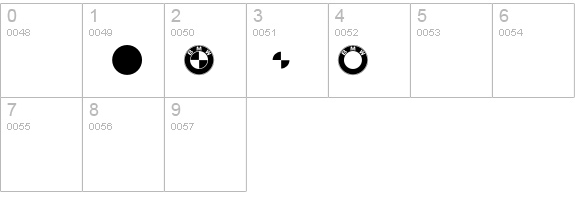 BMW Logo numbers 0-9 preview