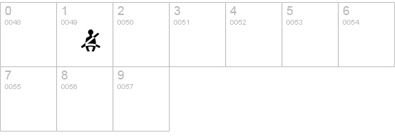 BMWPictos numbers 0-9 preview