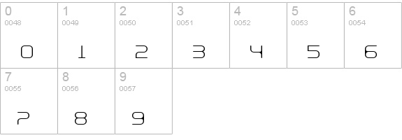 BN Expoo numbers 0-9 preview
