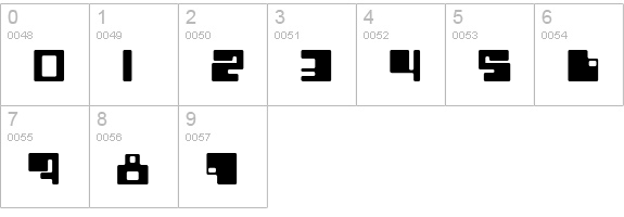 BN Intaglios numbers 0-9 preview