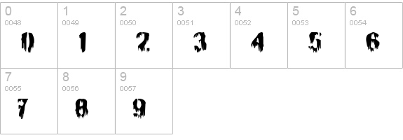 BN Manson Nights numbers 0-9 preview