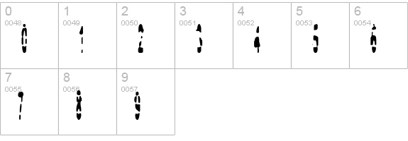 Bodybag numbers 0-9 preview
