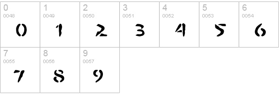 BOMBORA numbers 0-9 preview