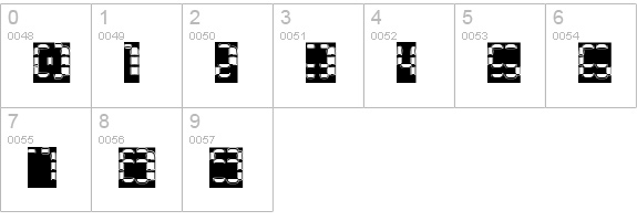 Bonushora numbers 0-9 preview
