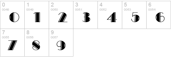 BoogalooBoulevardNF numbers 0-9 preview
