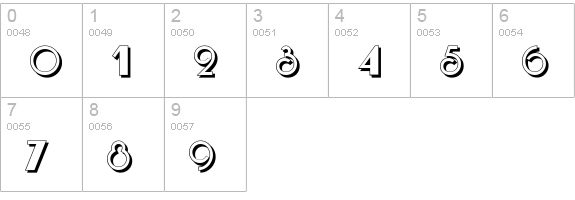 Boogie Nights ShadowNF numbers 0-9 preview