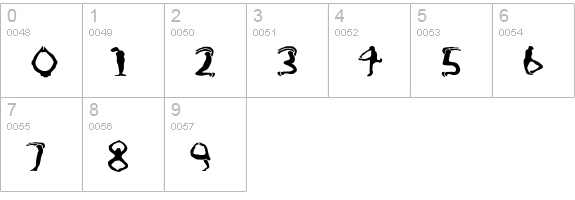 Boogieman numbers 0-9 preview