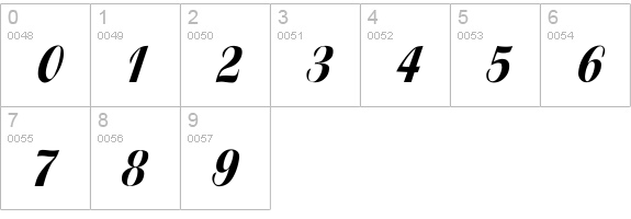 Book Jacket numbers 0-9 preview