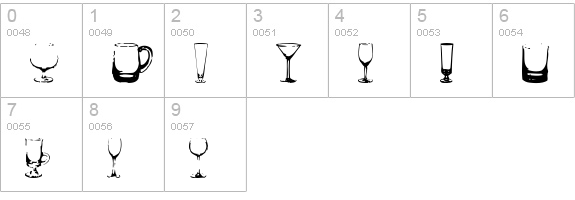BoozeBats numbers 0-9 preview