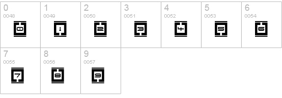 Border Base Future numbers 0-9 preview