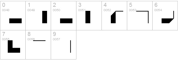 Border Pi 1515-9 numbers 0-9 preview