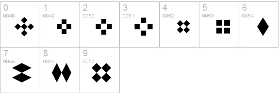Borderbats Geo numbers 0-9 preview
