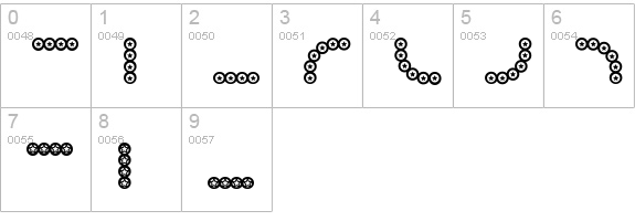 BorderMon Series 1 numbers 0-9 preview