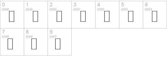 Bored Schoolboy numbers 0-9 preview