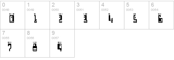 Boron numbers 0-9 preview