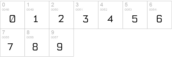 Bourgeois BookAlt numbers 0-9 preview