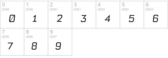 Bourgeois BookItalAlt numbers 0-9 preview