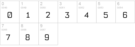 Bourgeois MedAlt numbers 0-9 preview