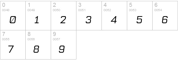 Bourgeois MedItal numbers 0-9 preview
