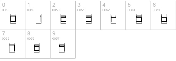 Box Top numbers 0-9 preview