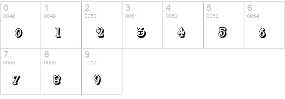 Boyz R Gross Shadow NF numbers 0-9 preview