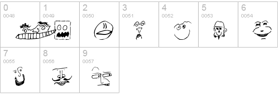 Brian Powers Doodle Normal numbers 0-9 preview