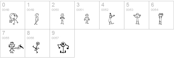 Brian Powers Doodle 2 1 numbers 0-9 preview