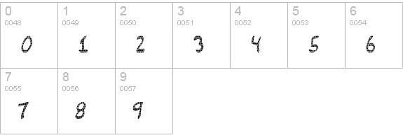 Brick_Wall numbers 0-9 preview