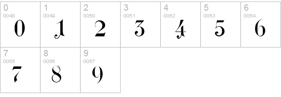Briolin numbers 0-9 preview